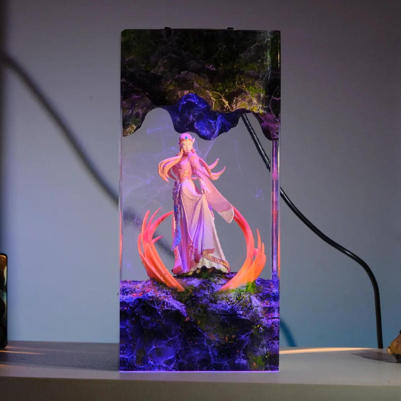 Zelda Twilight Princess Epoxy Resin Lamp, Night Light