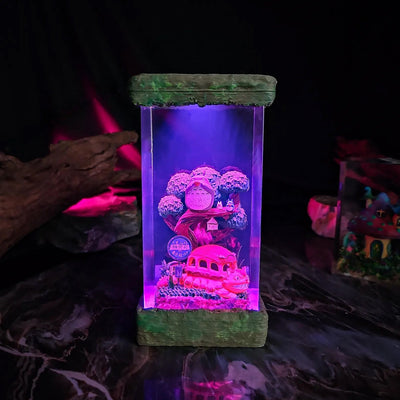 Ghibli My Neighbor Totoro Diorama Epoxy Resin Lamp, Night Light, Wireless Lights