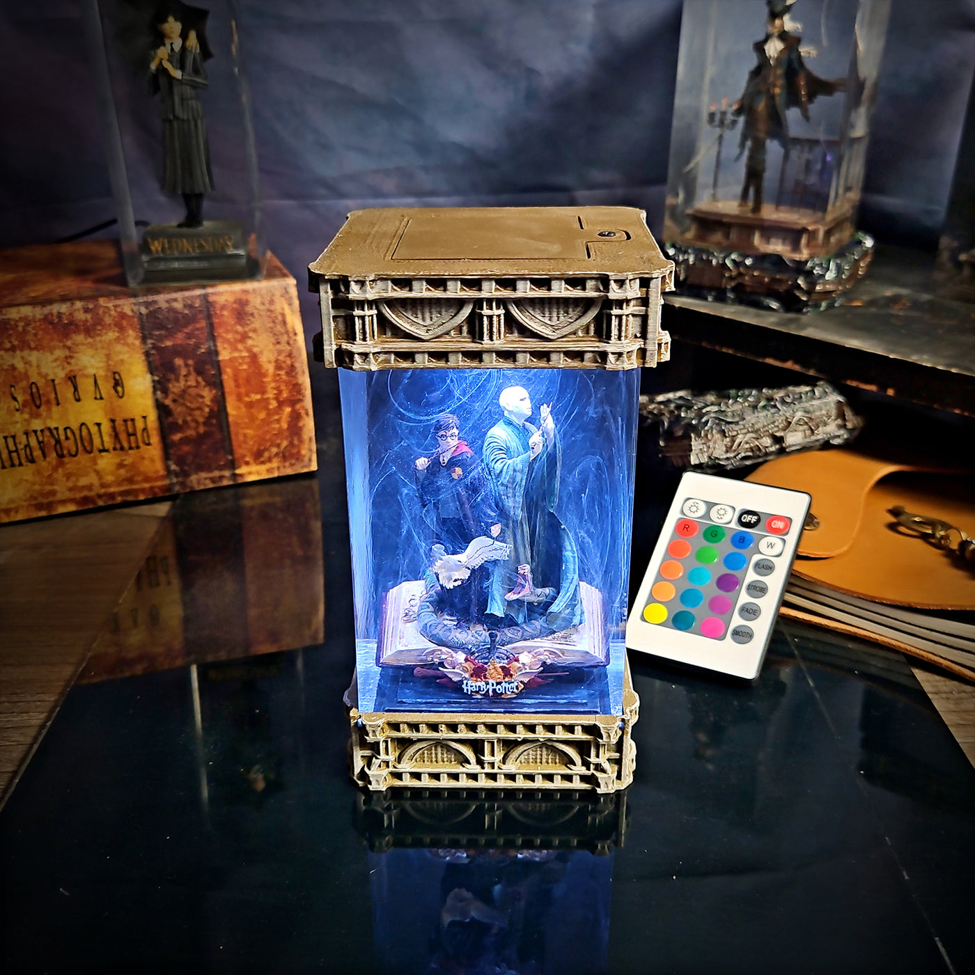 Harry Potter Volermort Epoxy Resin Lamp, Night Light, Wireless Lights