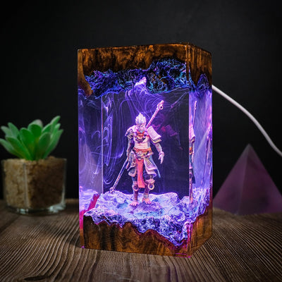 Black Myth Wukong Epoxy Resin Lamp, Night Light