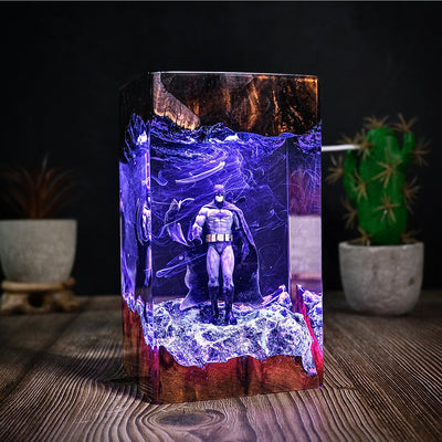 DCEU Batman Bruce Wayne Dark Knight Epoxy Resin Lamp, Night Light