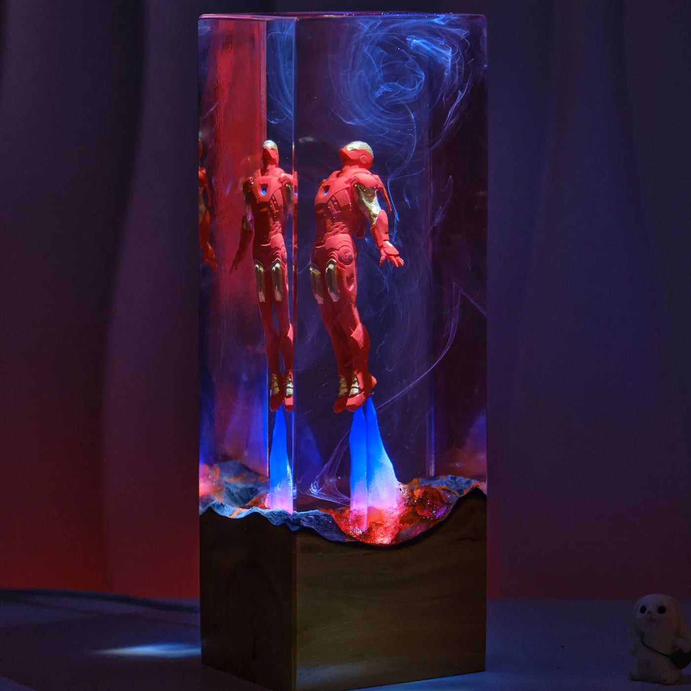 Marvel MCU Iron Man Flying Epoxy Resin Lamp, Night Light