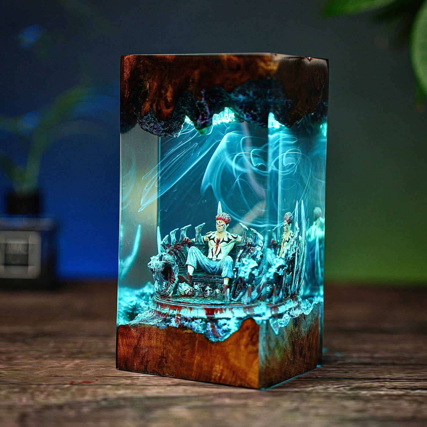Curse Spirit Ryomen Sukuna Jujutsu Kaisen Epoxy Resin Lamp, Night Light
