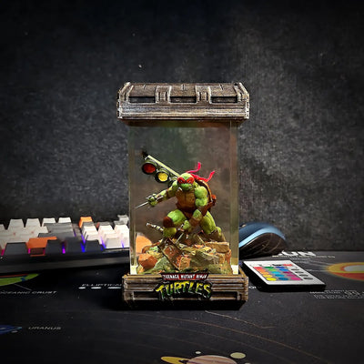 Teenage Mutant Ninja Turtles Raphael Diorama Epoxy Resin Lamp, Night Light, Wireless Lights