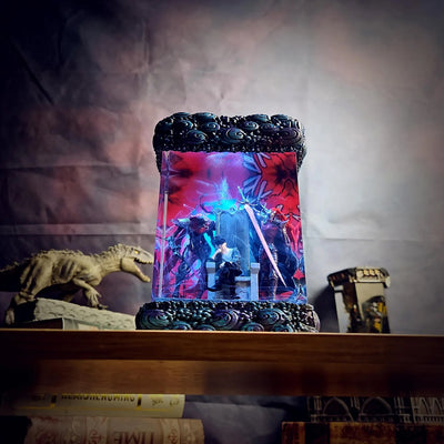 Solo Leveling Sung Jin-woo Beru Blood-Red Commander Igris Diorama Epoxy Resin Lamp, Night Light, Wireless Lights