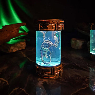 Xenomorph Alien Space Monster Healing Chamber Incubator Epoxy Resin Lamp, Night Light, Wireless Lights