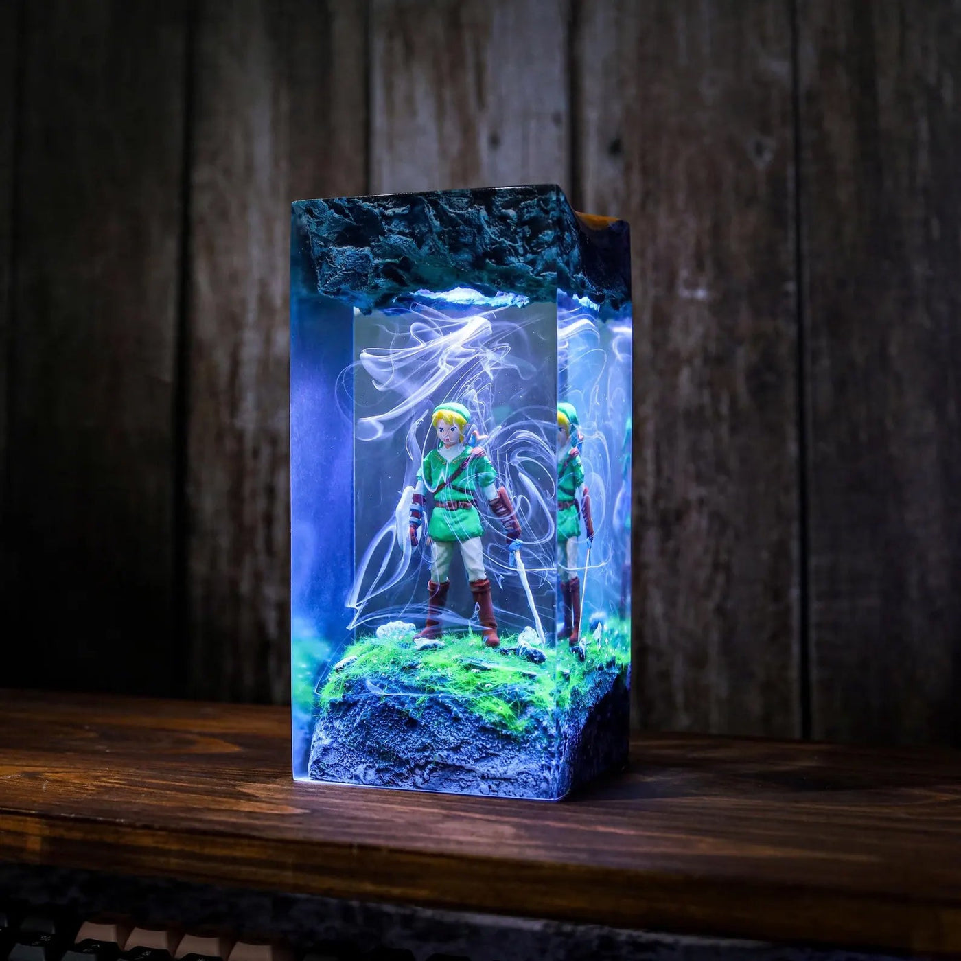 Zelda Link Sword Shield Epoxy Resin Lamp, Night Light