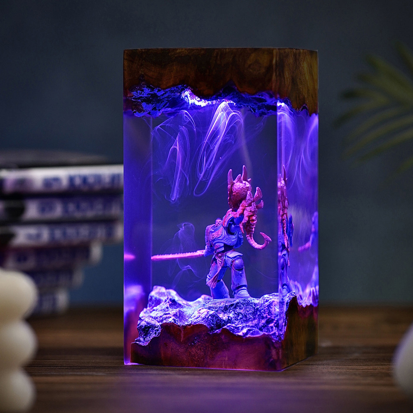 Warhammer Captain Titus Epoxy Resin Lamp, Night Light