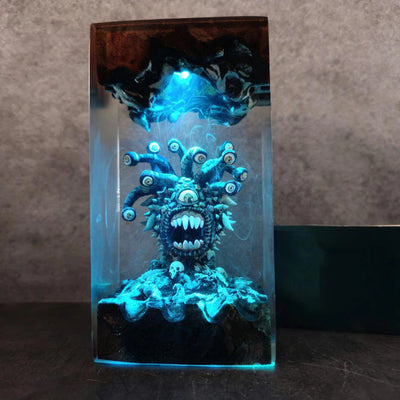 Dungeons & Dragons Beholder Epoxy Resin Lamp, Night Light