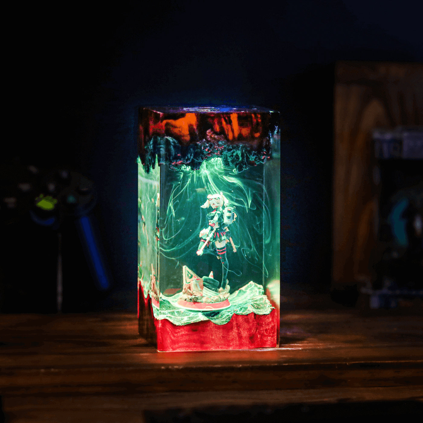 Zenless Zone Zero Burnice White Epoxy Resin Lamp, Night Light