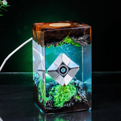 Destiny 2 Ghost Shell Epoxy Resin Lamp, Night Light