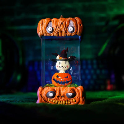 Halloween Spooky Pokemon Mimikyu Pumpkin Epoxy Resin Lamp, Night Light, Wireless Lights