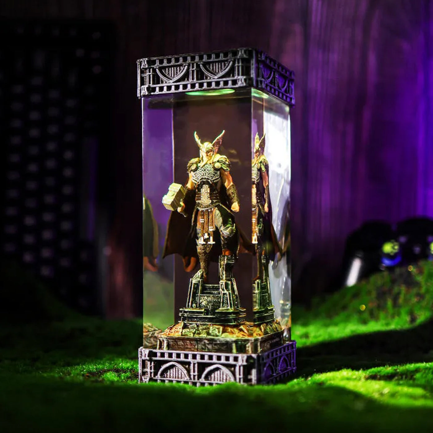 Thor Vikings Epoxy Resin Lamp, Night Light, Wireless Lights