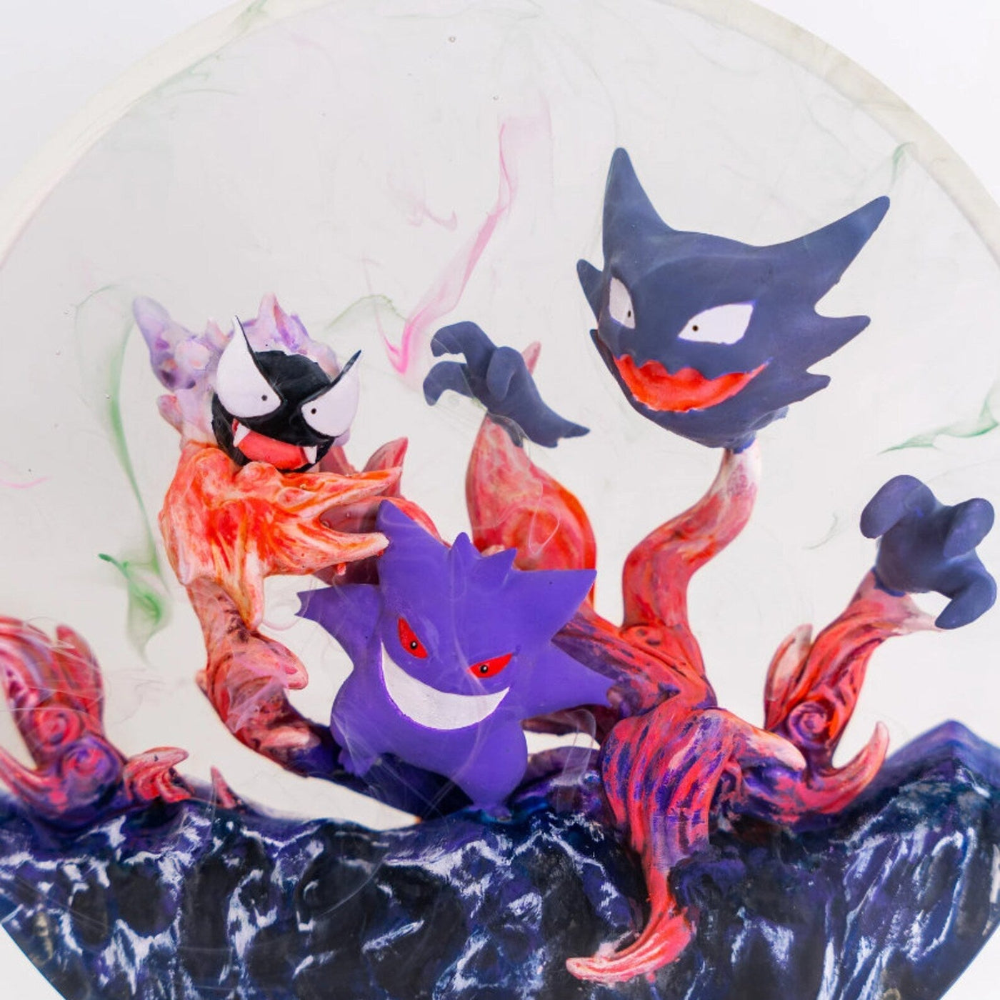 Pokemon Mischievous Gengar Epoxy Resin Lamp, Night Light