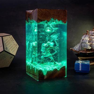 LOTR Lord Of Rings Legolas Greenleaf Elf Prince Epoxy Resin Lamp, Night Light