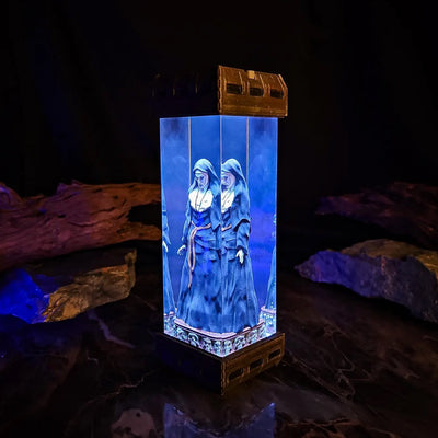 The Conjuring Valak The Nun Diorama Epoxy Resin Lamp, Night Light, Wireless Lights