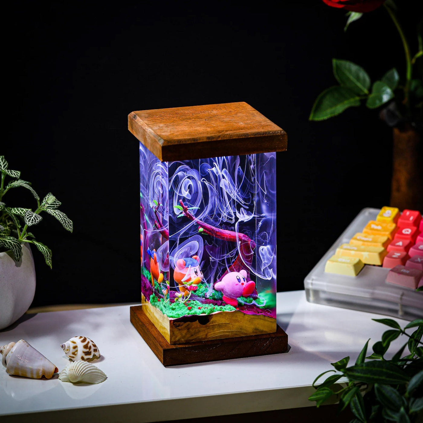 Kirby Epoxy Resin Lamp, Night Light