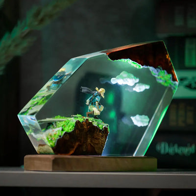 Zelda Link Cloud Epoxy Resin Lamp, Night Light