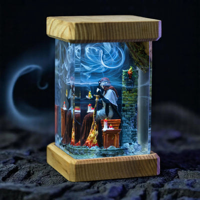 Dark Souls Fire Keeper Epoxy Resin Lamp, Night Light