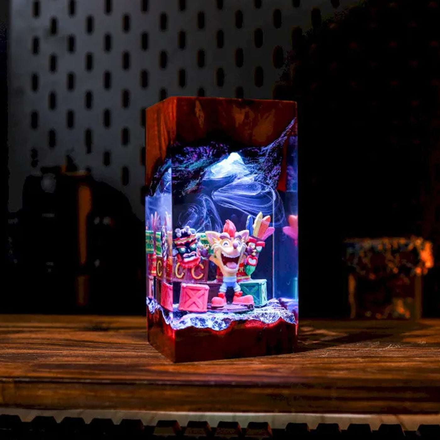 Crash Bandicoot Epoxy Resin Lamp, Night Light