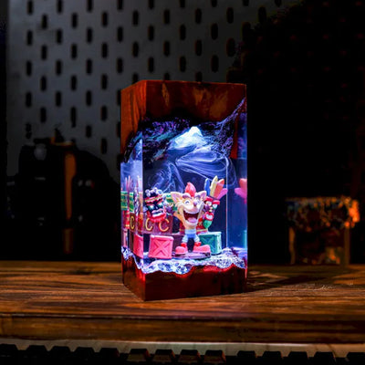 Crash Bandicoot Epoxy Resin Lamp, Night Light