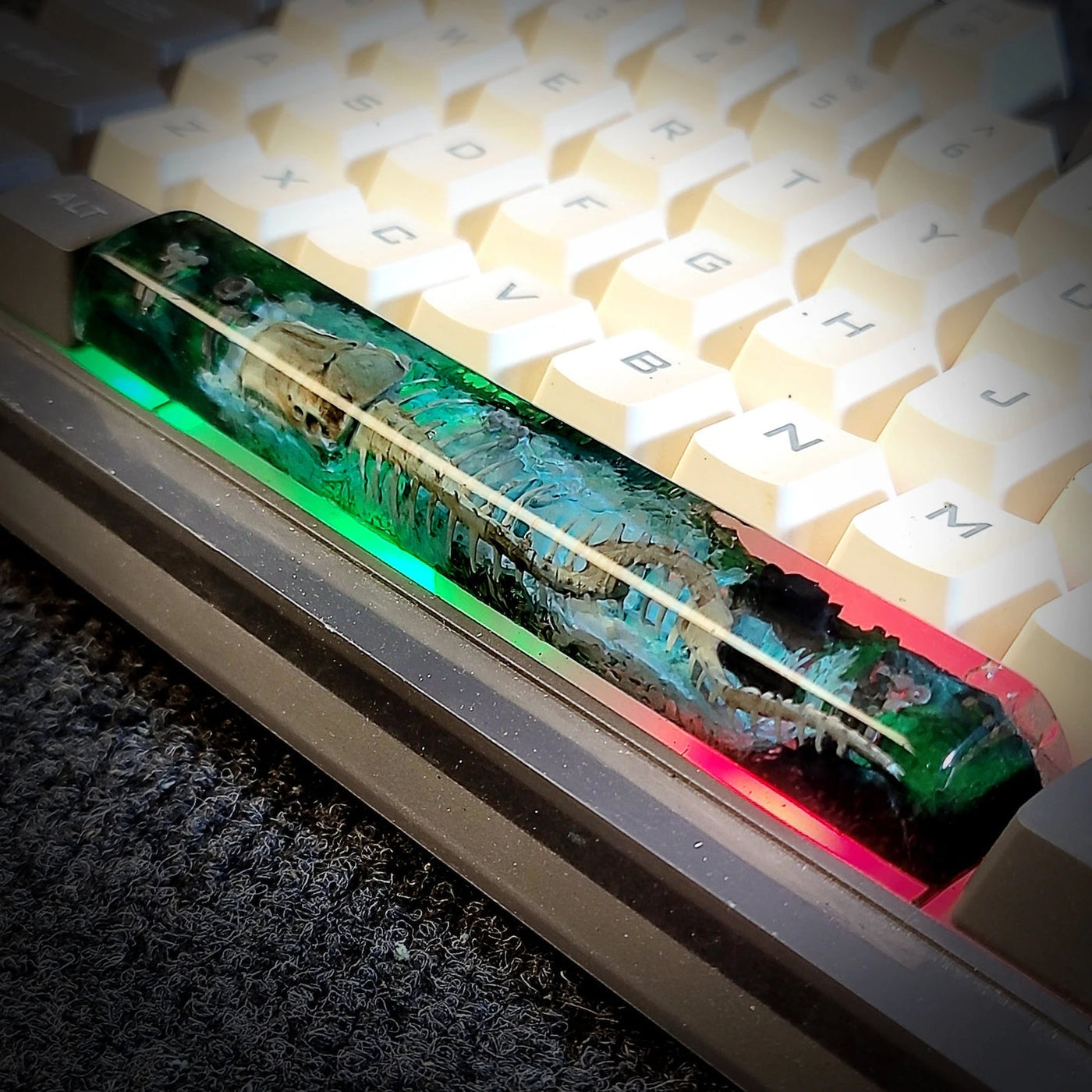 Leviathan Spacebar Artisan Keycaps Epoxy Resin