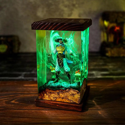 Mortal Kombat Raiden Epoxy Resin Lamp, Night Light