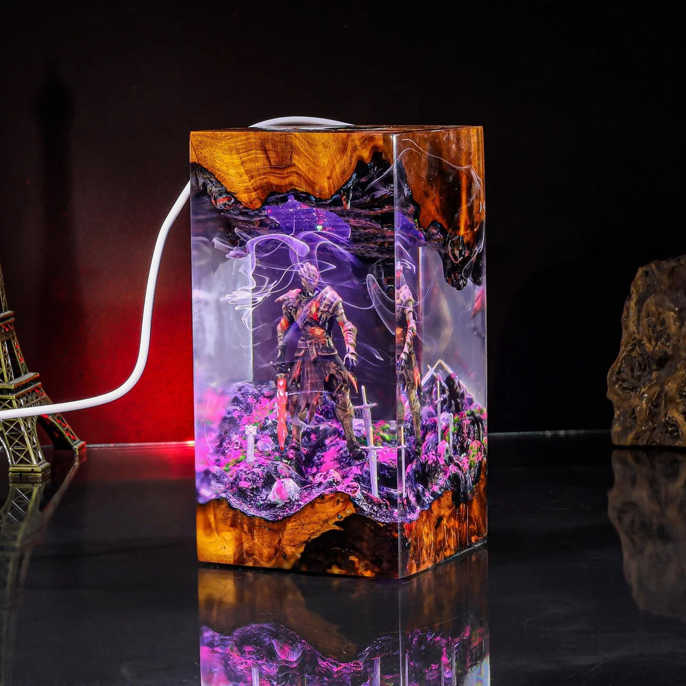 Dark Souls Soul Of Cinder Epoxy Resin Lamp, Night Light