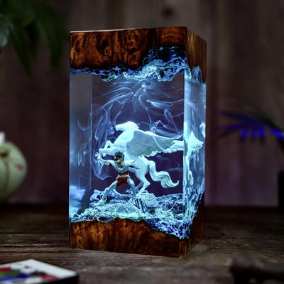 Saint Pegasus Seiya Epoxy Resin Lamp, Night Light