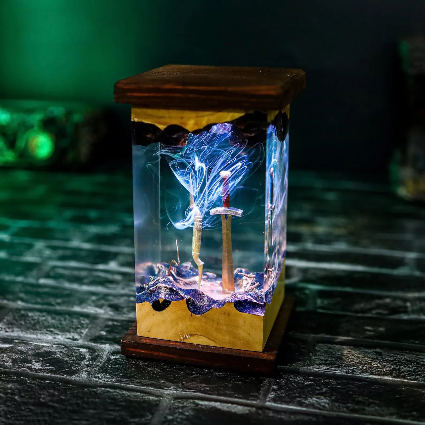 Anaklusmos Riptide Sword of Percy Jackson Epoxy Resin Lamp, Night Light