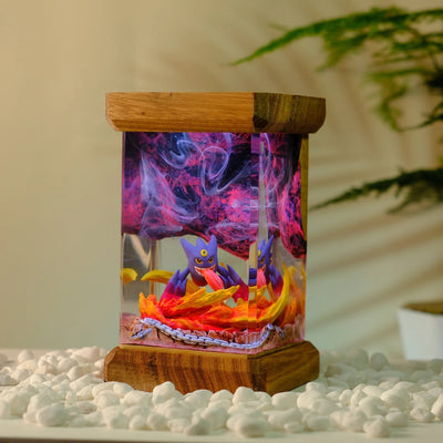 Pokemon Mega Gengar Epoxy Resin Lamp, Night Light