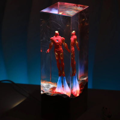Marvel MCU Iron Man Flying Epoxy Resin Lamp, Night Light