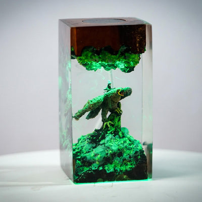 LOTR Lord Of Rings Great Eagles Gandalf Gwaihir the Windlord Epoxy Resin Lamp, Night Light