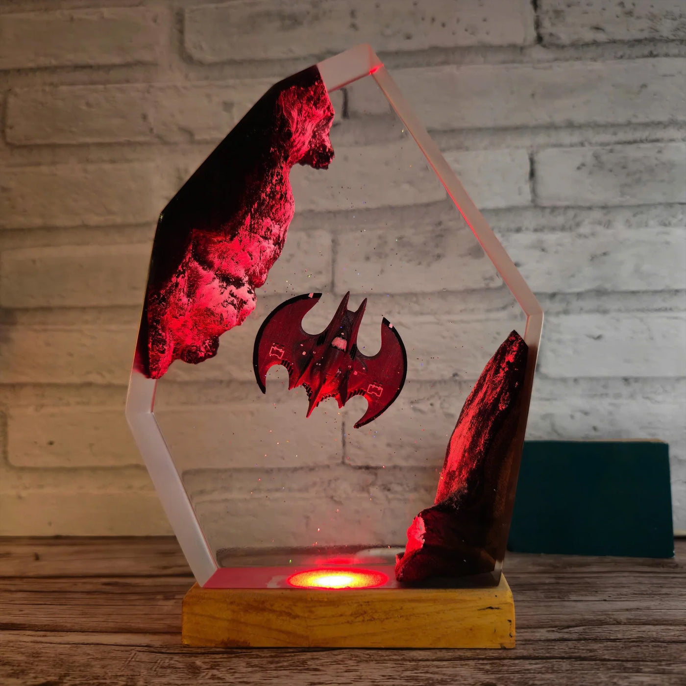 DC Superhero Batwing Batman Flying Epoxy Resin Lamp, Night Light