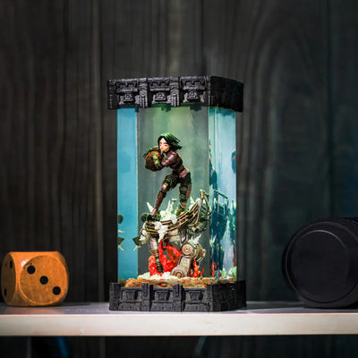 Alita Battle Angel Epoxy Resin Lamp, Night Light, Wireless Lights