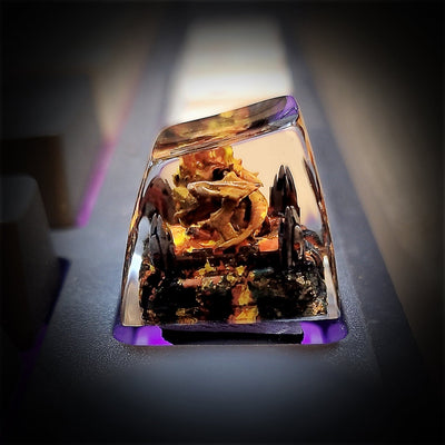 LOTR Lord Of Rings Balrog Artisan Keycaps Epoxy Resin