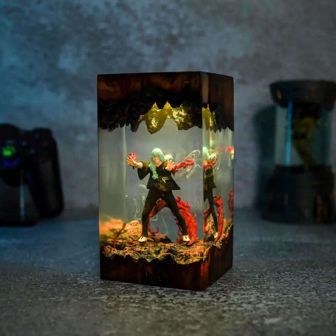 Mahito Jujutsu Kaisen Epoxy Resin Lamp, Night Light