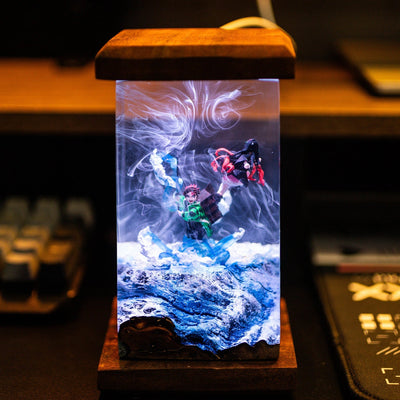 Demon Slayer Kamado Nezuko Tanjirou Epoxy Resin Lamp, Night Light