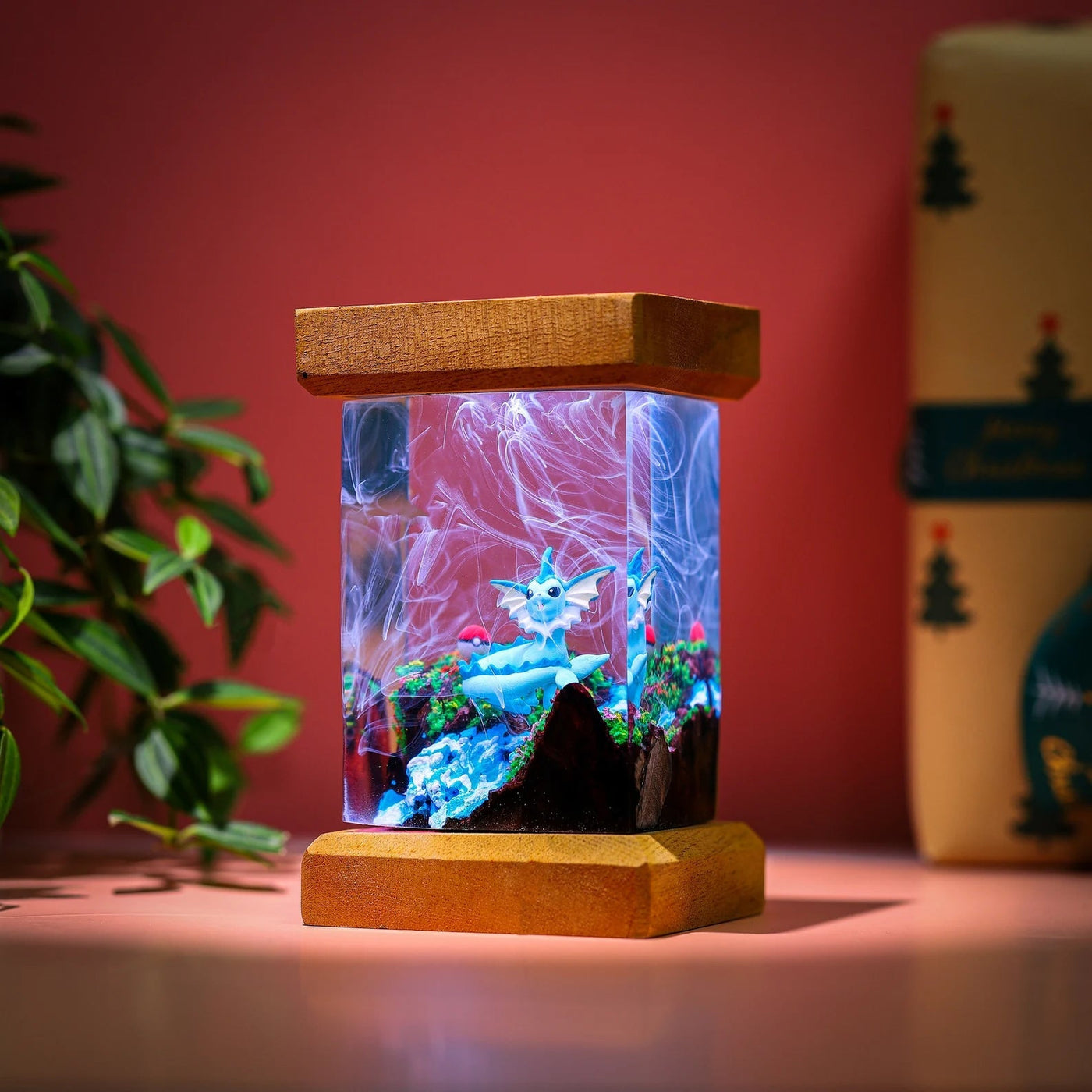 Pokemon Vaporeon Epoxy Resin Lamp, Night Light