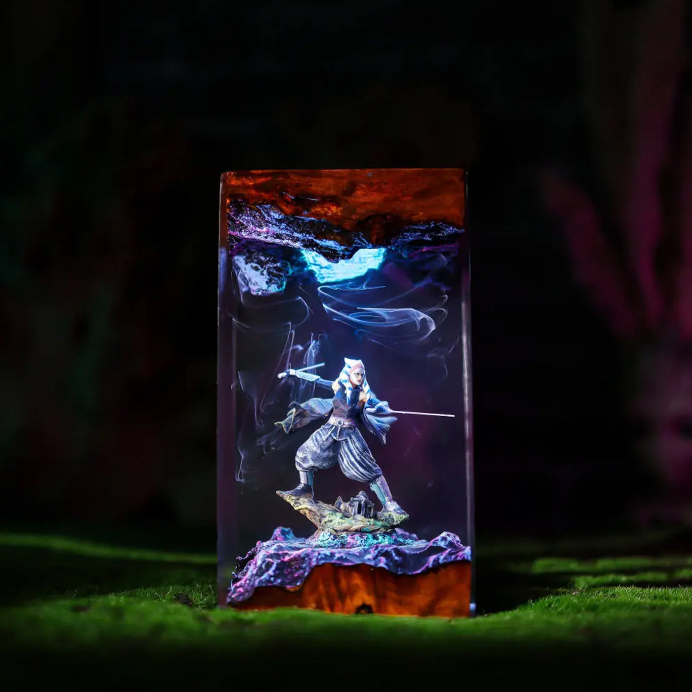 Star Wars Ahsoka Tano Epoxy Resin Lamp, Night Light