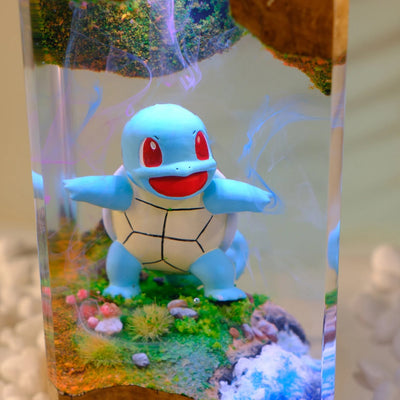 Pokemon Squirtle Epoxy Resin Lamp, Night Light