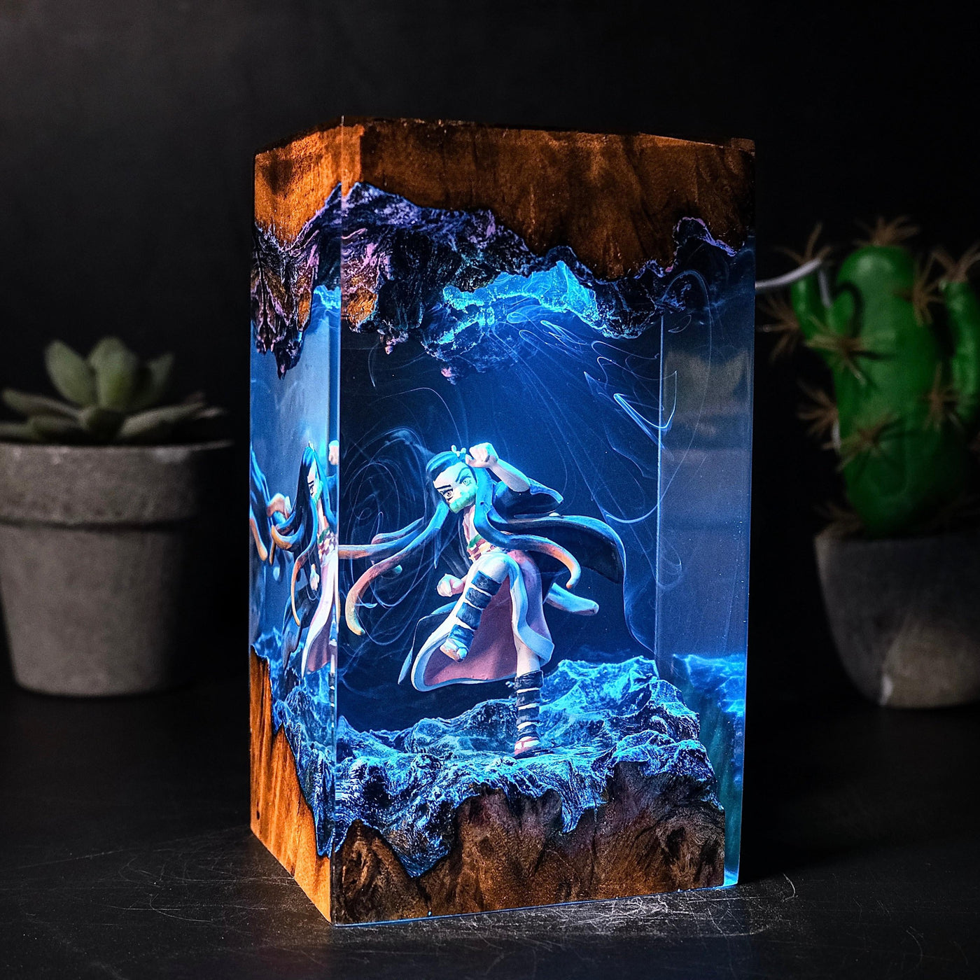 Demon Slayer Kamado Nezuko Epoxy Resin Lamp, Night Light