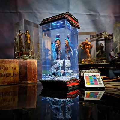 Mortal Kombat Sub-Zero Kuai Liang Epoxy Resin Lamp, Night Light, Wireless Lights