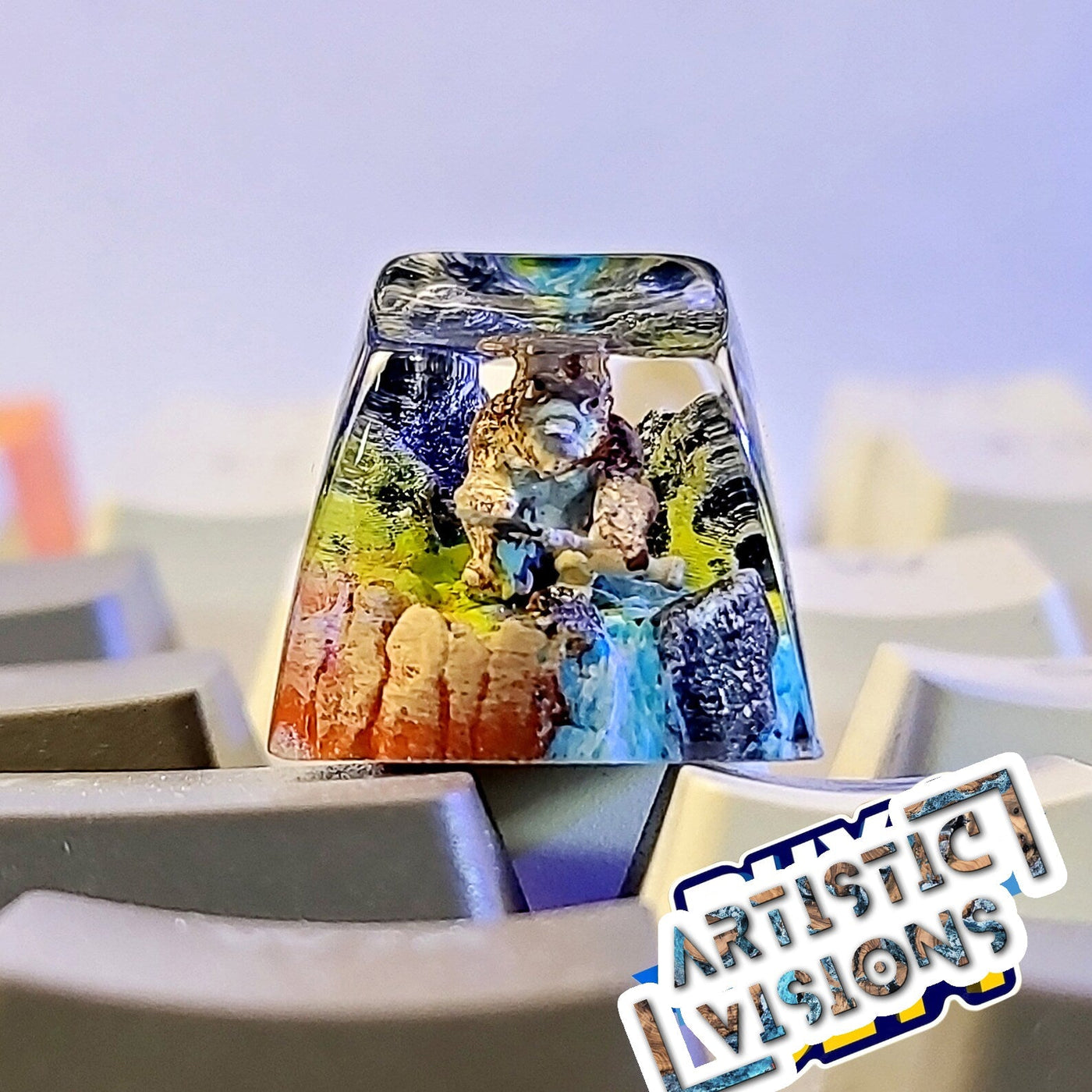 King Kong Kaiju Artisan Keycaps Epoxy Resin