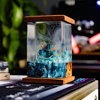 Pokemon Mega Swampert Epoxy Resin Lamp, Night Light