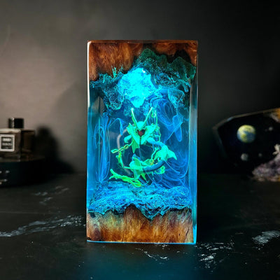 Pokemon Rayquaza Mega Epoxy Resin Lamp, Night Light