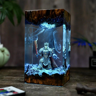 Warhammer Emperor of Mankind Epoxy Resin Lamp, Night Light