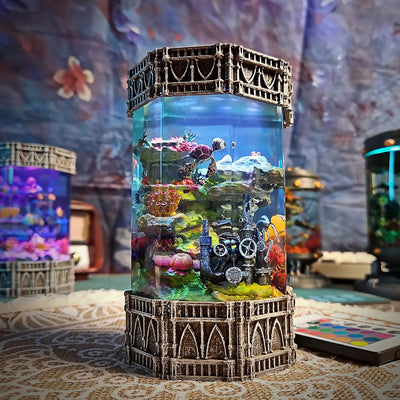 Ocean Coral Fish Nemo Cartoon Epoxy Resin Lamp, Night Light, Wireless Lights