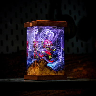 Zelda Skull Kid Epoxy Resin Lamp, Night Light