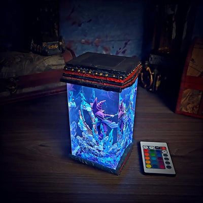 Yu Gi Oh Dark Magician Epoxy Resin Lamp, Night Light, Wireless Lights